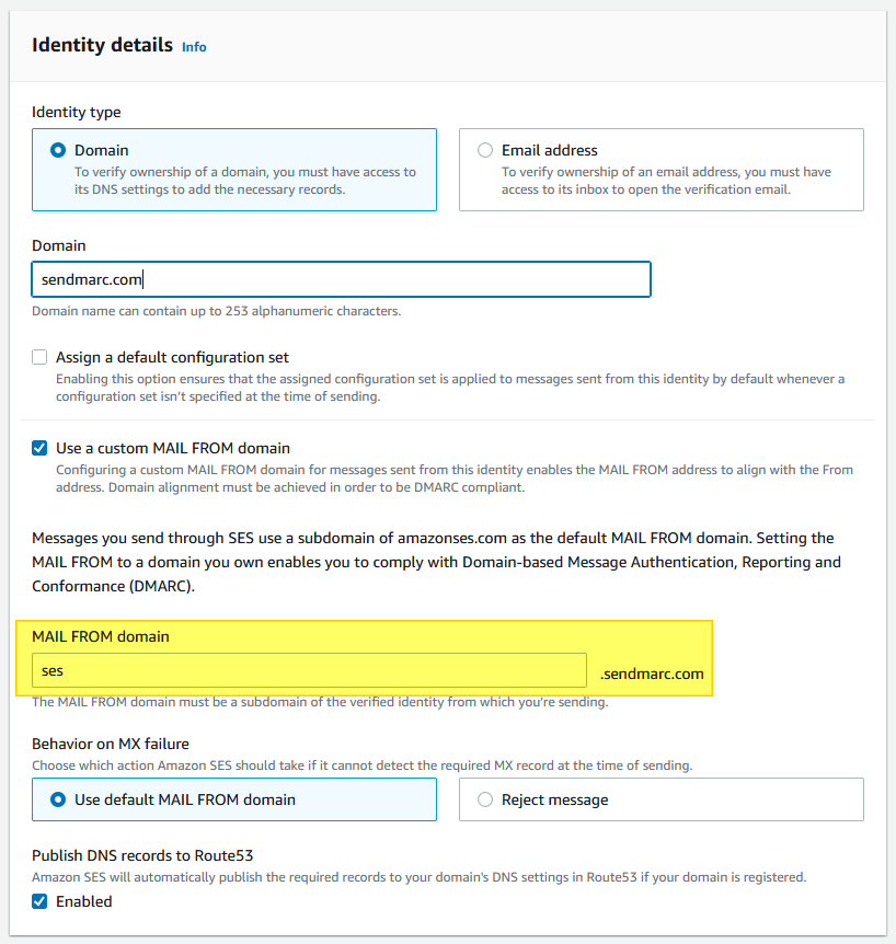 Amazon SES SPF & DKIM Setup